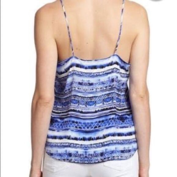 Rory Beca Kingston Silk Tank Blue Small - Picture 2 of 6